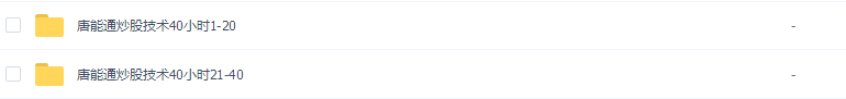 【唐能通】炒股技术40小时视频培训课程