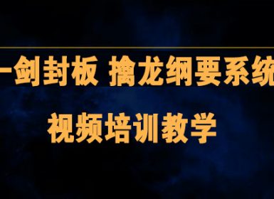 一剑封板 擒龙纲要系统视频培训教学