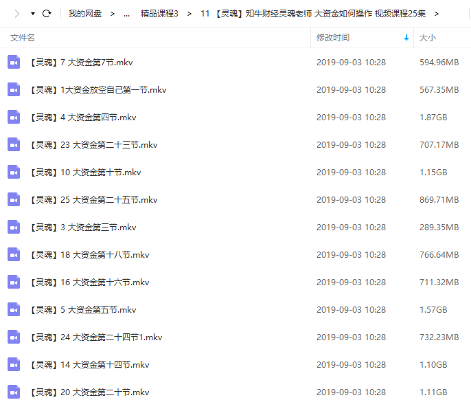 【知牛财经】灵魂老师 大资金如何操作 视频培训讲座课程25节