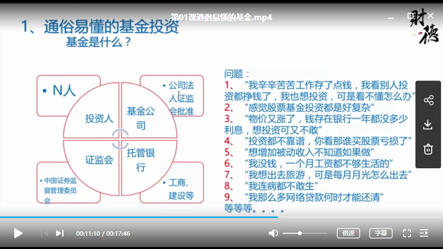 2019基金实战视频培训课程