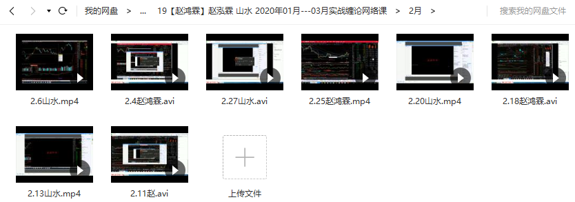 【赵鸿霖】赵泓霖 2020年01月-03月实战缠论网络视频培训课