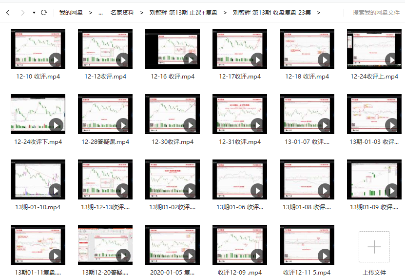 【刘智辉】量学云讲堂系统课程-量学识庄-伏击涨停(共11讲)