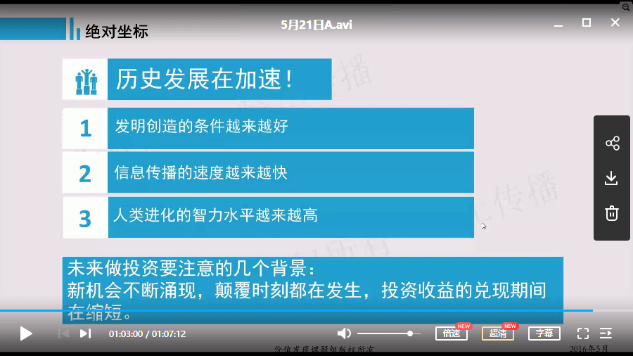 陈杰  绝对收益的源泉 季度课 视频培训课程（4-6月）