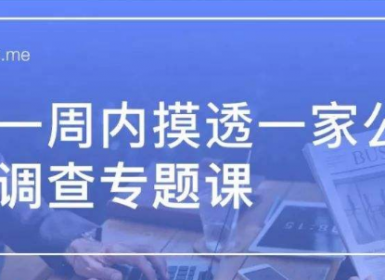 中金高盛尽职调查专题课